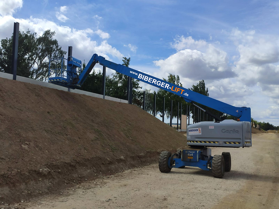 Nahaufnahme von Straßenarbeiten